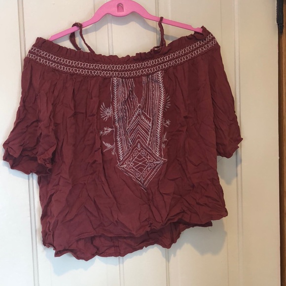 Orange Boho Shirt - Picture 1 of 3